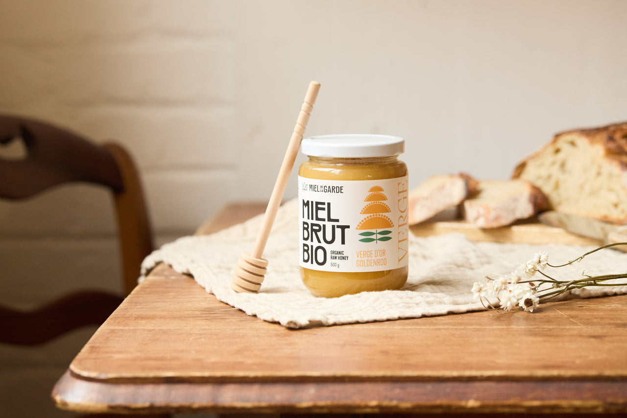 Miel biologique verge d'or brut