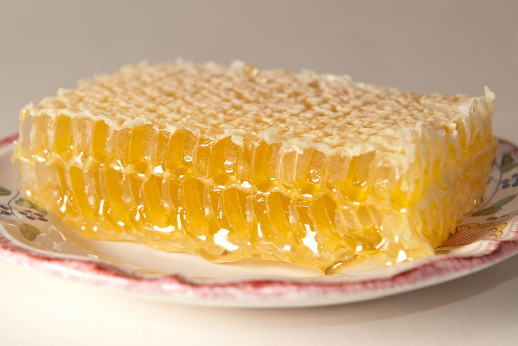 Miel en rayon du rucher de Gally